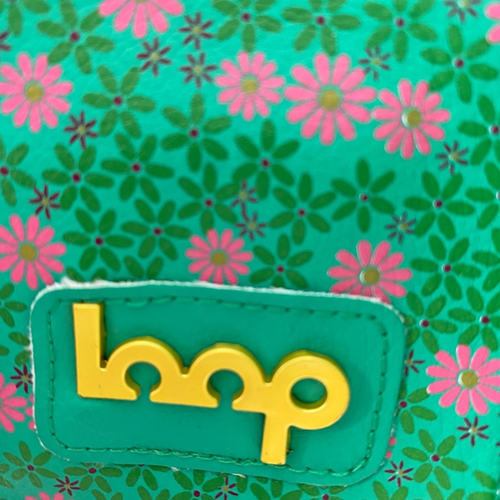 Loop canvas floral wallet purple w/ red roses - Picture 4 of 6